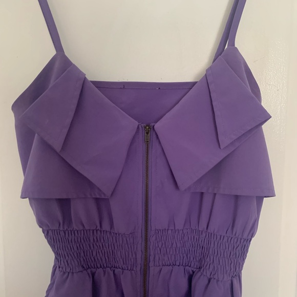 Purple Zip-Up Dress - Picture 2 of 3